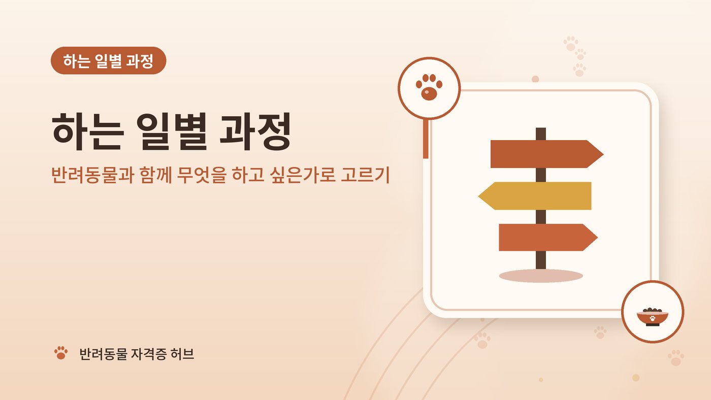 하는 일별 과정 안내 그림